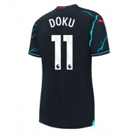Manchester City Jeremy Doku #11 Replica Third Shirt Ladies 2023-24 Short Sleeve
